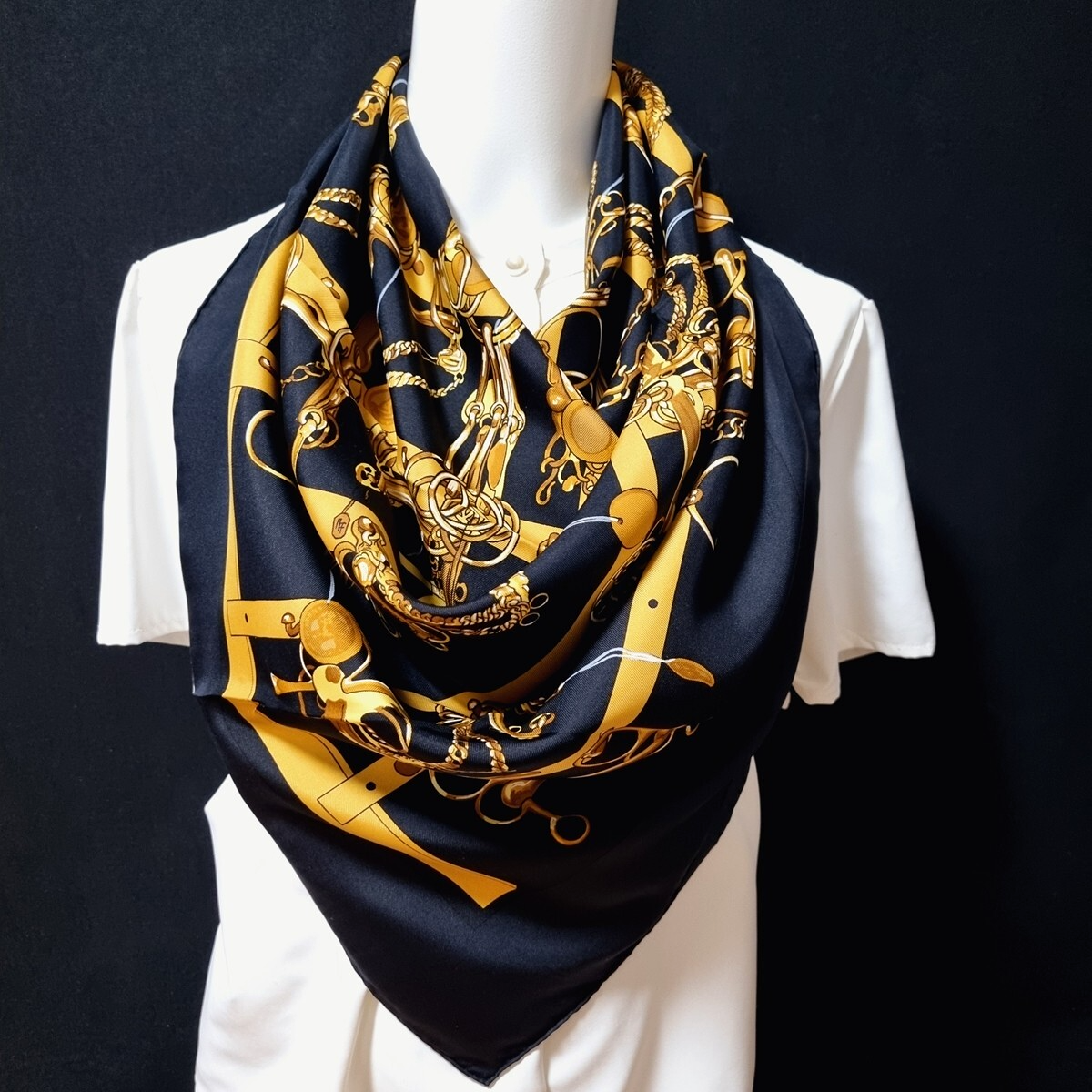 RARE VINTAGE HERMES Silk Scarf 