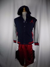 Lot of 2 AIR JORDAN Youth zip up Jacket HOODIE Large Shorts Medium