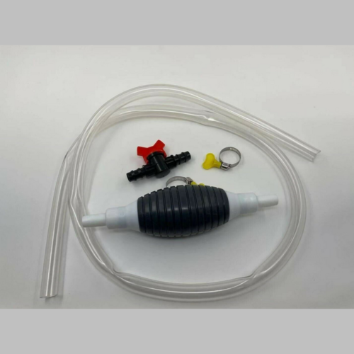 Portable Manual Car Siphon Pump Fuel Gas Transfer Oil Liquid Hand Air Pumps Kit - Photo 1 sur 11