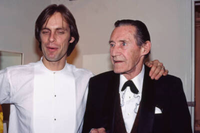Keith Carradine father John Carradine attending the opening night - Old Photo