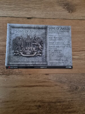 TNEWM78 ADVERT 5X8 SONS OF APOLLO: 'PSYCHOTIC SYMPHONY'