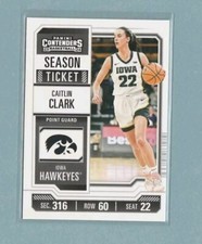 Caitlin Clark 2024 Panini Caitlin Clark Collection #CC3 Contenders Iowa