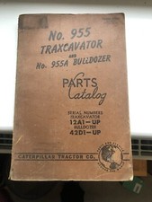 CATERPILLAR - 955  TRAXCAVATOR PARTS BOOK - COMPLETE IN NICE CONDITION