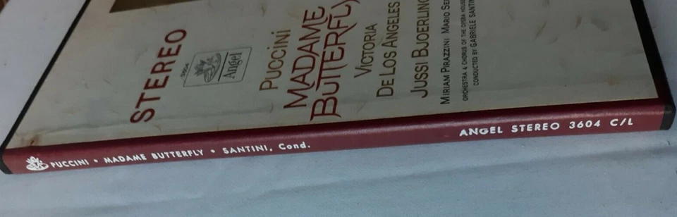 Puccini Madame Butterfly (de los Angeles, Bjoerling) EMI Angel Stereo 3604 C/L  - Image 2 of 4
