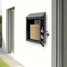 Wall-mount Mailbox Mailbox With Key Lock Mail Box For Homes Offices Institutions