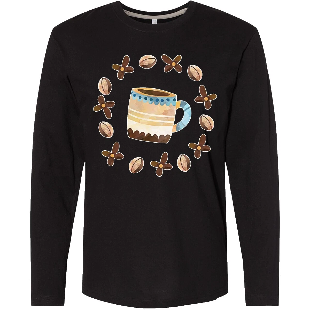 Brown Long Sleeve T-Shirts for Men