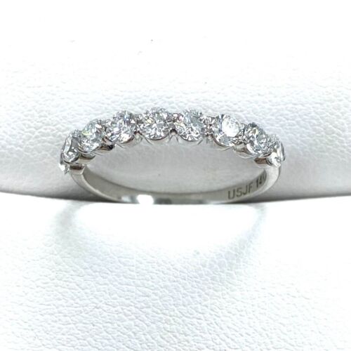Bague anniversaire en diamant cultivé en laboratoire 1 carat 9 pierres or 14 carats - Photo 22 sur 34
