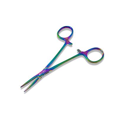 Cynamed Premium Quality Rainbow Titanium Coating Mosquito Hemostatic Forceps