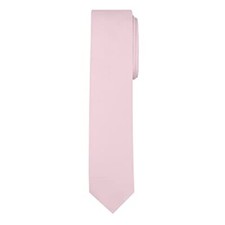 Men's Skinny Width 2" Solid Color Tie Bridal Pink