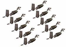 10 Bobcat Style Mini Ex, Skid Bolt On Bucket Shanks, Teeth, Pins & Bolts 7107324