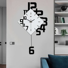 Nordic Style Pendulum Clocks Swing Wall Clock Living Room Modern Fashion Decor