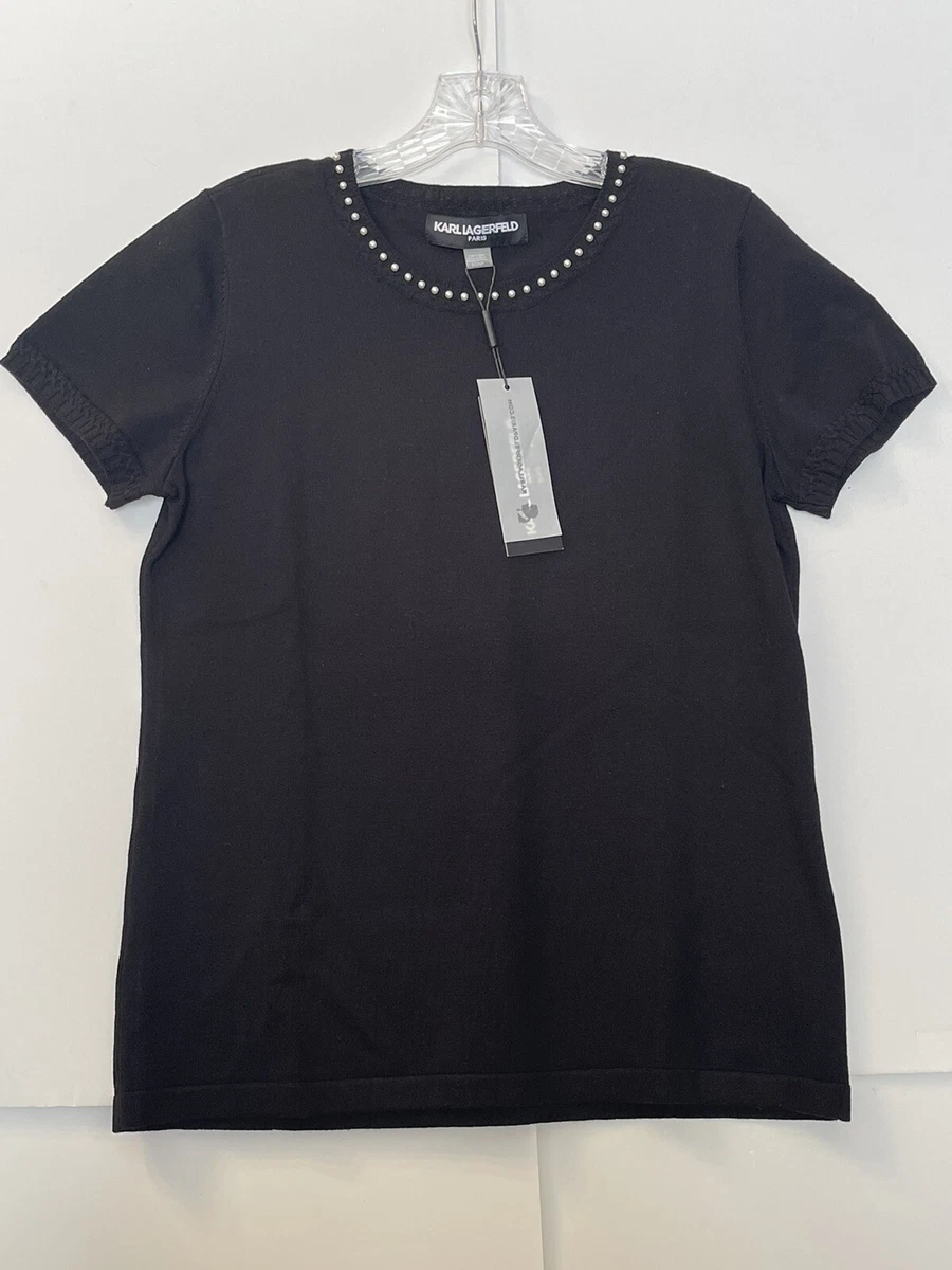 Karl lagerfeld hotsell pearl sweater