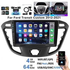 DAB+ For Ford Transit Custom Apple Carplay Android 15 Car Stereo Radio GPS 4+64G