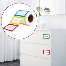 MagiDeal 300 COLOR BORDER BADGES NAME TAGS LABELS ID STICKERS PEEL AND STICK