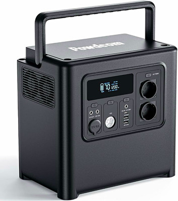 Powdeom tragbarer Akku-Stromerzeuger 1,2 kW LiFePO4 AC/USB-C schwarz