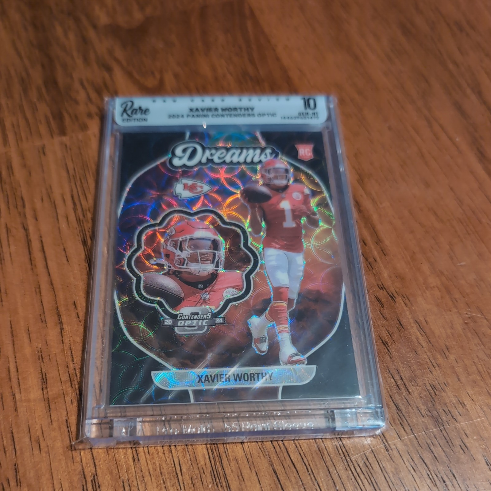 2024 Panini Contenders Optic Xavier Worthy Dreams Black Scope #/25 Chiefs RC