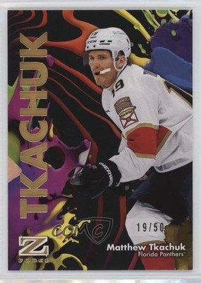 2024-25 Skybox Metal Universe Z-Force Super Rave 19/50 Matthew Tkachuk #36 0dg