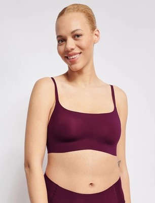 SLOGGI ZERO Feel 2.0 Ultra Bra - Non wired bra - Claret - Medium - New with Tags