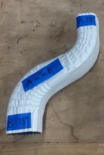 A IN - B OUT, Transition Gutter Elbow, White,...