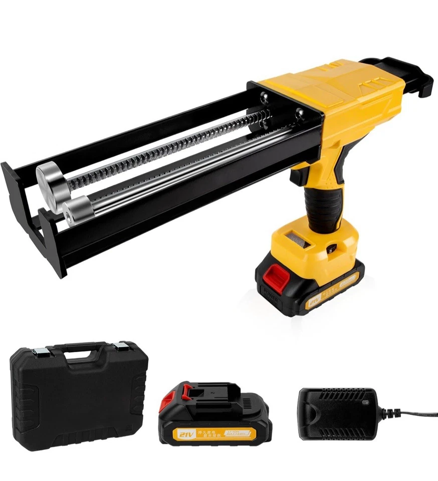 Pistola de calafateo eléctrica inalámbrica sin goteo doble cartucho adhesivo pistola epoxi para... Foto 2 de 4