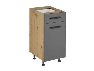 Basis-Unterschrank Küchenschrank Schubladenschrank mit Fachböden Küche - Bild 1 von 3