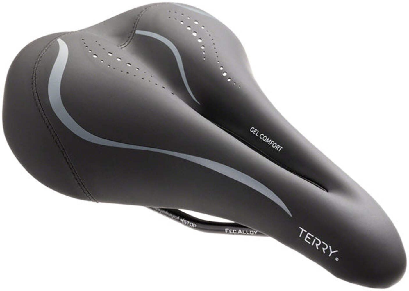 Terry Liberator X Gel Saddle - Steel Black Womens Italia 21290₽