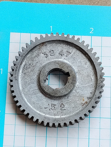 Craftsman 101 618 109 6" Metal Lathe 3247 52Tooth Gear