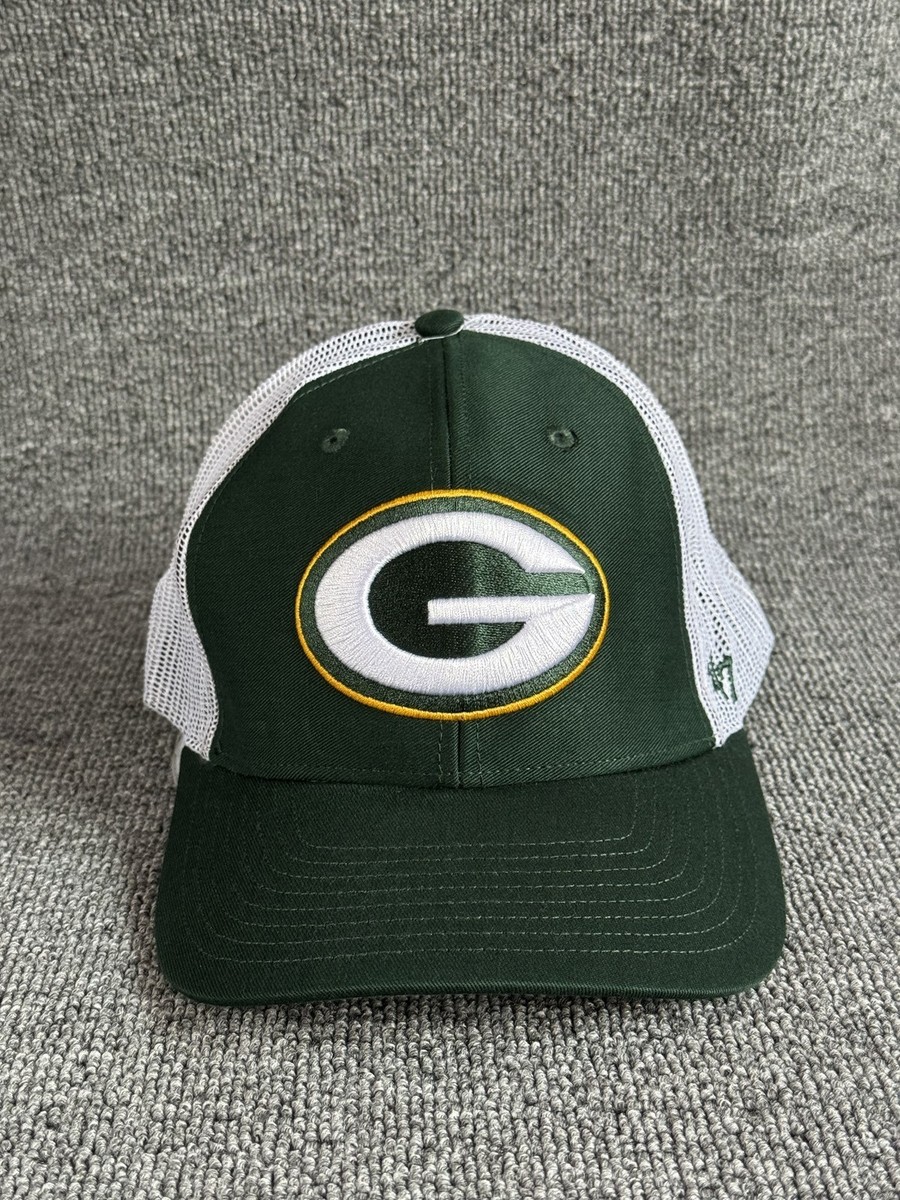47 Brand Green Bay Packers Trucker Snapback Hat Green White NFL Dark Green