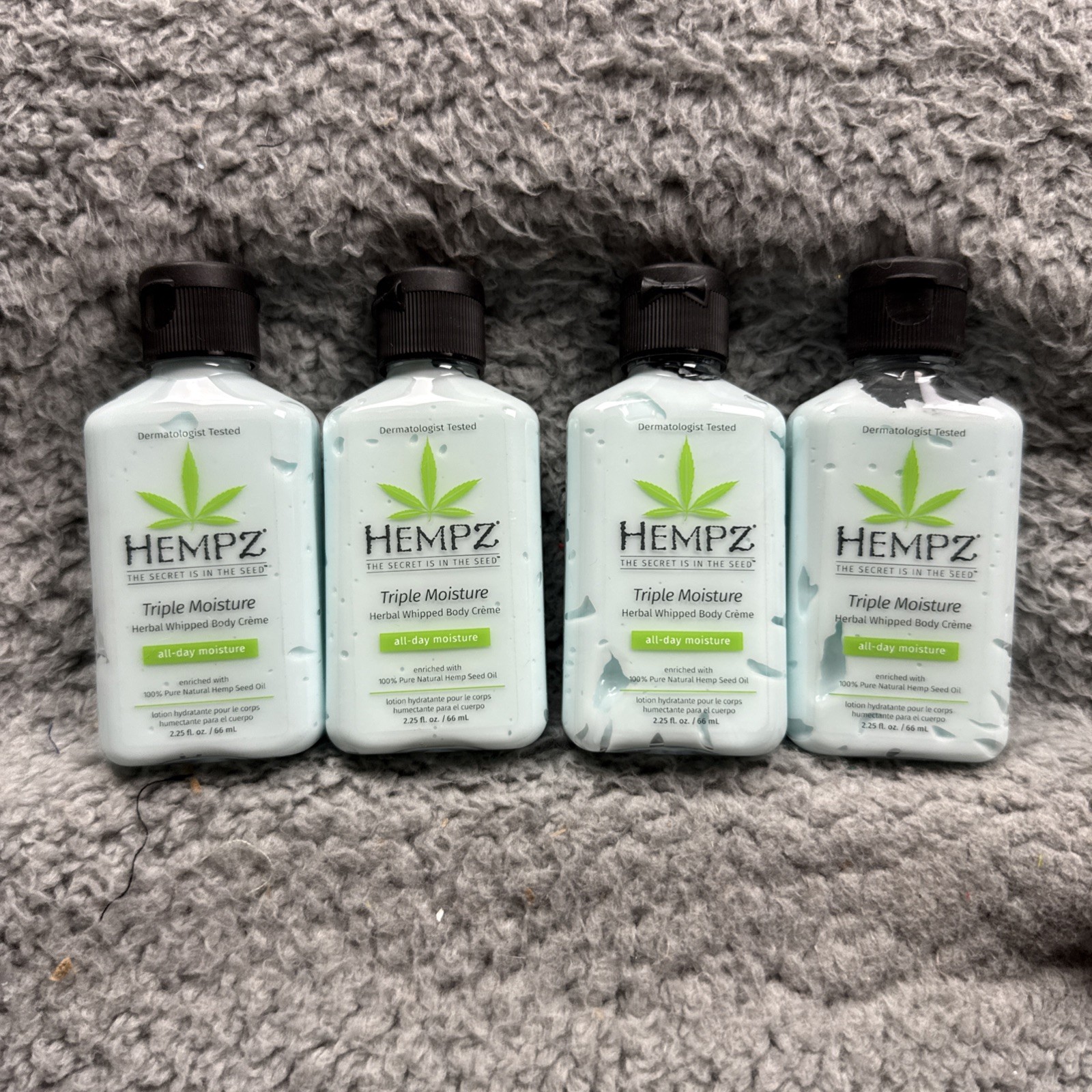 Hempz Original Herbal Body Moisturizer Lotion Lot 4 Travel S