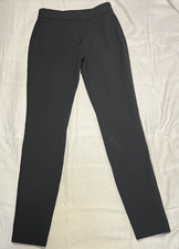 Express Women s Black Slim Flat Front Dress Pants Solid Zip Button Hook Eye