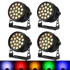 RGBAW UV 20W 6in1 LED Par Light DMX512 RDM 10-55  Zoom DJ Club Stage Light 4PCS