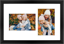 4X6 Collage Picture Frame - Solid Wood with Tempered Glass - 8X12 Multi Picture