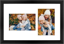 4X6 Collage Picture Frame - Solid Wood with Tempered Glass - 8X12 Multi Picture