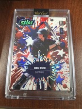 2024 Wild Card Splat Baseball RC Rookie 1/1 - Ben Rice Red White & Blue