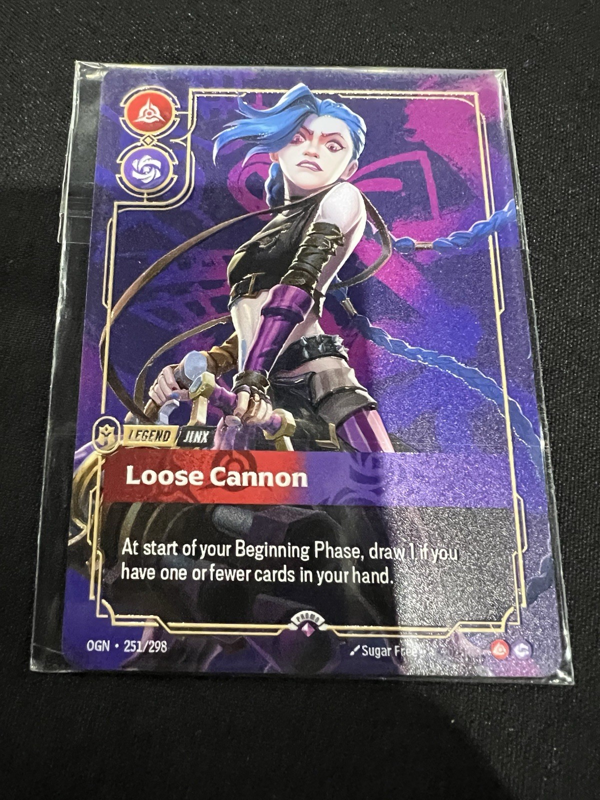 Riftbound JINX Loose Cannon METAL Card Houston Prize Wall Exclusive ...