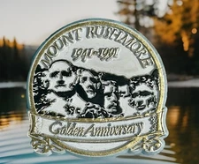 1941-1991 Mount Rushmore National Memorial Golden Anniversary Fridge Magnet