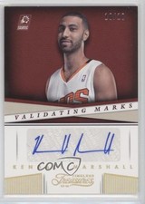 2013 Timeless Treasures Validating Marks Gold 10/10 Kendall Marshall #1 Auto 0f6