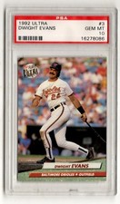 PSA 10 Dwight Evans 1992 Fleer Ultra #3, Baltimore Orioles, Red Sox