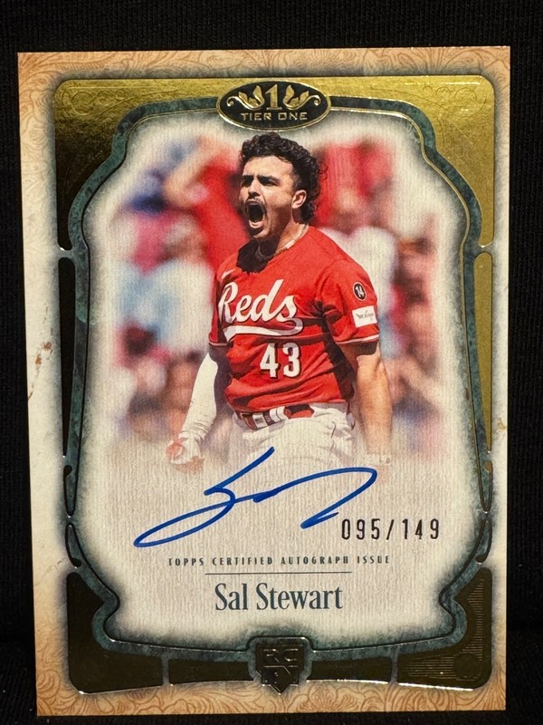 Topps Tier One 2026 Sal Stewart Cincinnati Reds BCA-SST RC Auto /149