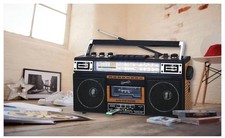 Supersonic SC-3201BT 4 Band Radio Cassette Player Boombox, AM/FM/SW Radio