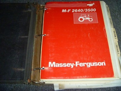 Massey Ferguson Models MF 2640 & MF 3500 Tractor Shop Service Repair ...