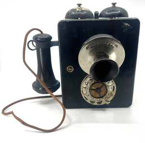Automatic Electric 3C Wall Phone Antique 1920s Vintage Wood Intact Decor
