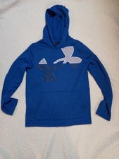 Under Armour Boy's Pullover Hooded Sweatshirt Size Mediu. Blue with Logo