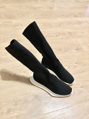 Authentic Rick Owens Drkshdw Sock Black Sneakers Size 38(24.5 cm)