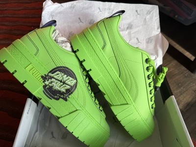PUMA x Santa Cruz Women's Mayze Green Flash Sneakers 38109202 Sz 8.5