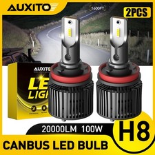 AUXITO H11 LED Headlight Kit Low Beam Bulbs Super Bright 6000K White 40000LM