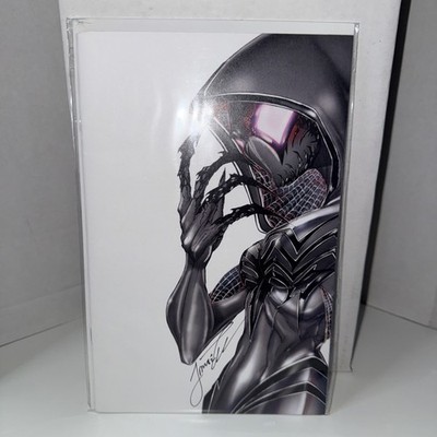 RARE Jamie Tyndall Grey Gwenom White Widow #7 Signed with COA Squished Corner(B)