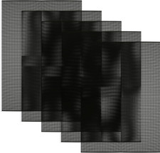 Black Buckram Eye Mesh Sheets for Fursuits and Cosplay Props, 5-Pack
