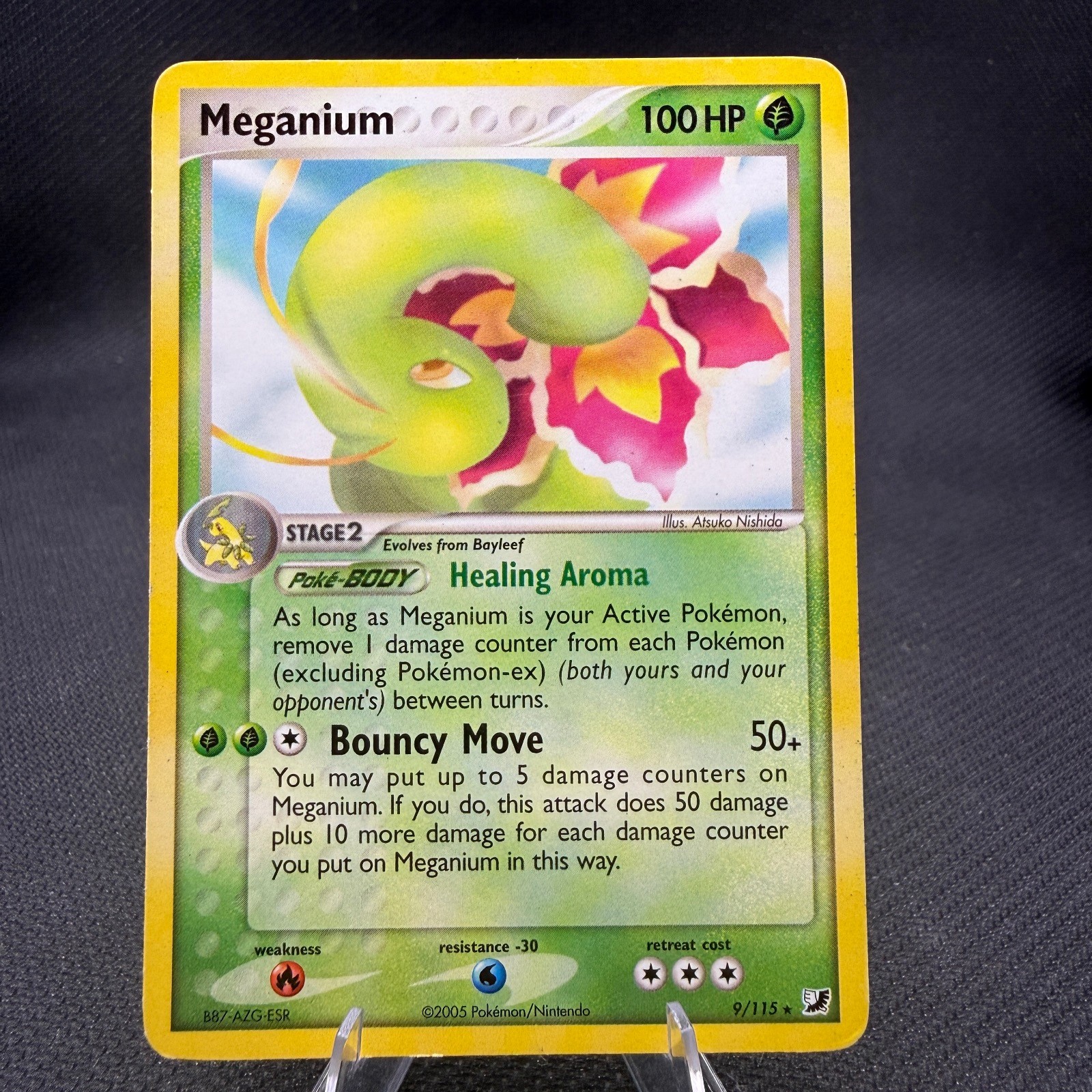 Meganium (EX Unseen Forces) 9/115 Rare Deck Exclusives Pokemon Moderately Played