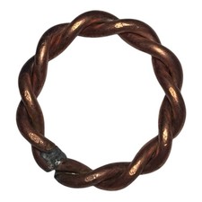 Handmade pure copper Tensor ring 1/4 Cubit Block emf, Pain, Healing, Meditation